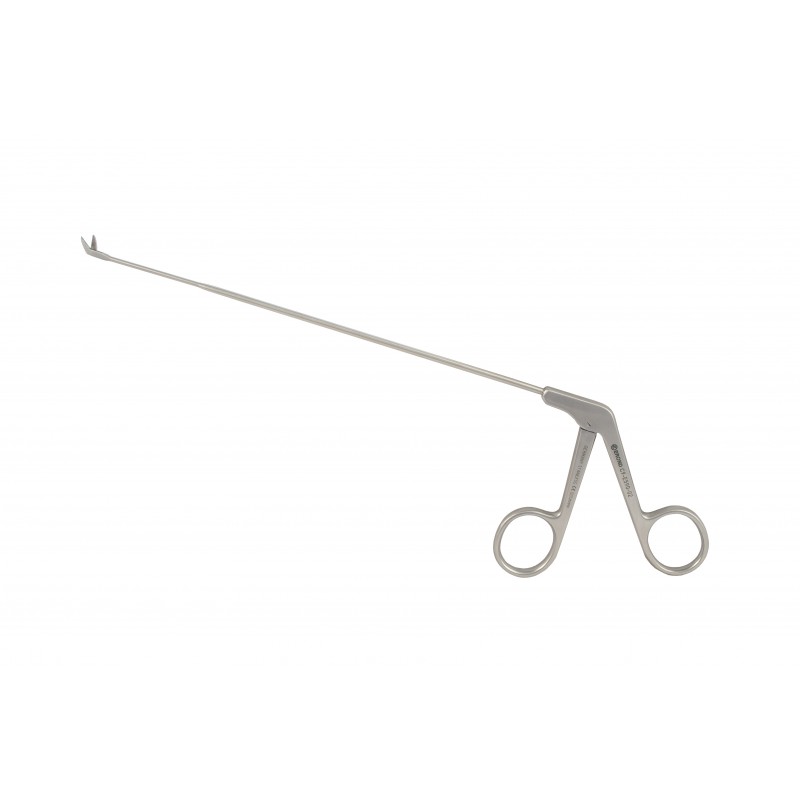 Endolaryngeal Micro Scissor, curved upwards