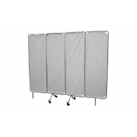 Pivoting medical screen 4 section