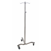 Infusion stand with bended base
