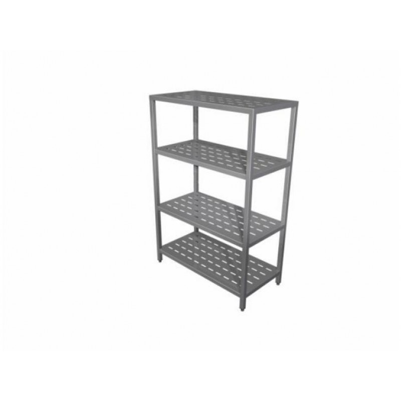 Shelving unit with fixed shelves