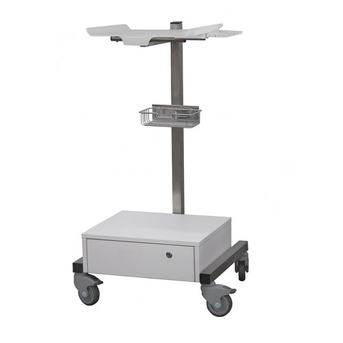 Stainless steel electrosurgical equipment trolley