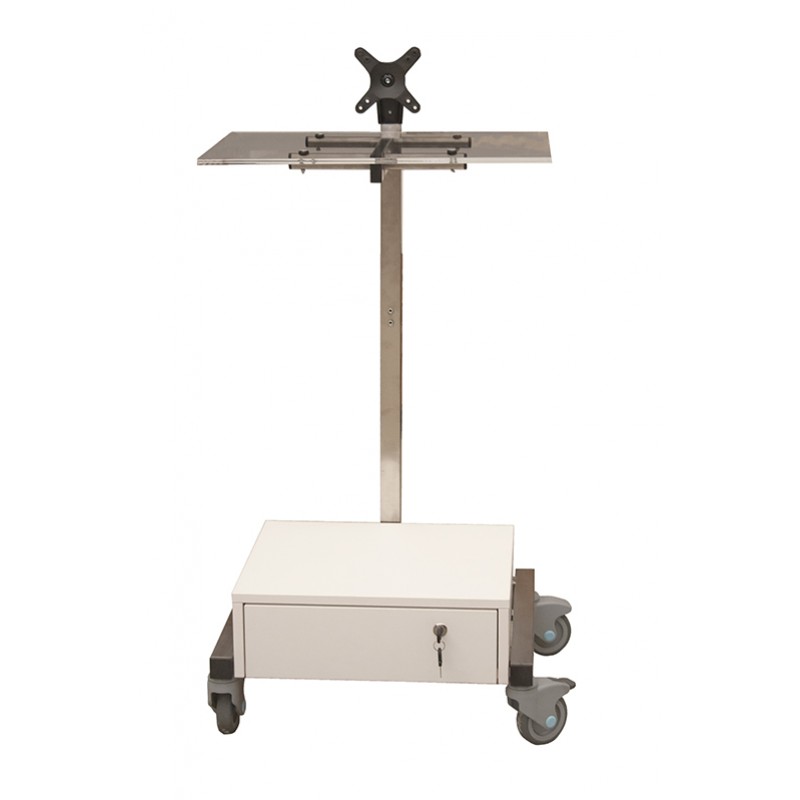 Electrosurgery cart with monitor stand