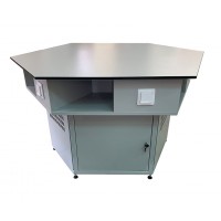 Hexagonal laboratory table