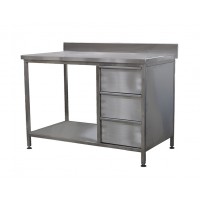 Stainless steel worktable