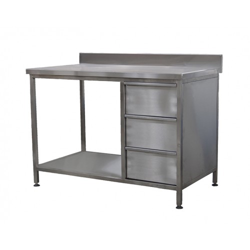Stainless steel worktable