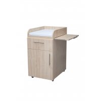Changing table with shelf
