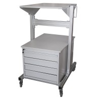 Trolley with cabinet