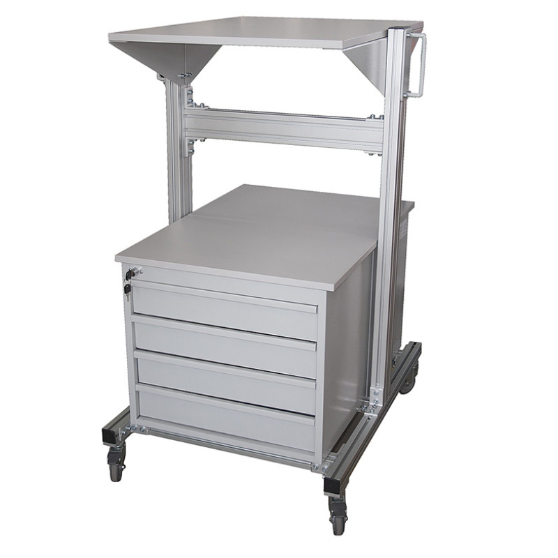 Trolley with cabinet Trolley with cabinet