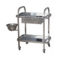 Metal trolley for bandages